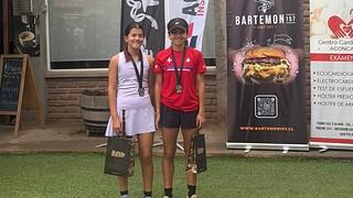 Boliviana Alexandra Gómez brilla con el subcampeonato de dobles Sub-14 en Chile
