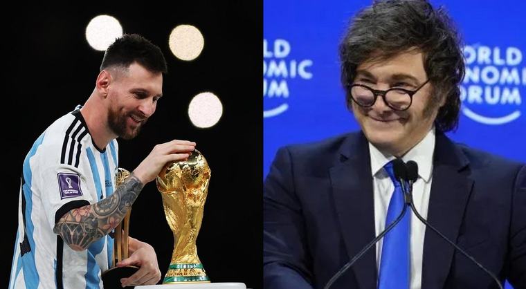 Milei a Messi: "Muchas gracias, hombre imposible"