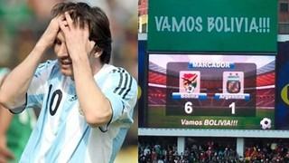 El 6-1 de Bolivia, una de las grandes humillaciones de Messi con Argentina