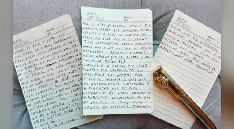 ¿Qué revela la letra de Messi tras su adiós a la Albiceleste?