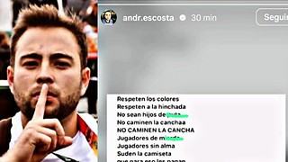 Costa, furioso: “Suden la camiseta que para eso les pagan”