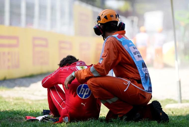 El Gran Premio de Italia se reanuda después del accidente de Charles Leclerc