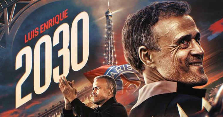 El español Luis Enrique renueva con el PSG hasta 2030