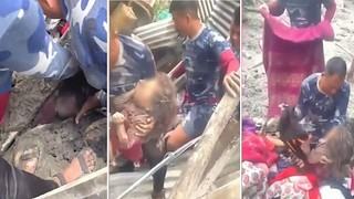 Rescatan con vida a una niña de seis años tras 60 horas atrapada en un hueco en Nepal