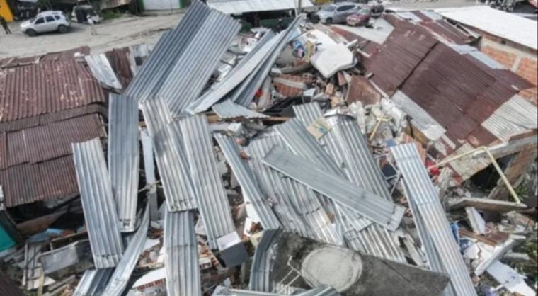 Nuevas imágenes del terremoto en Colombia muestran momentos de terror